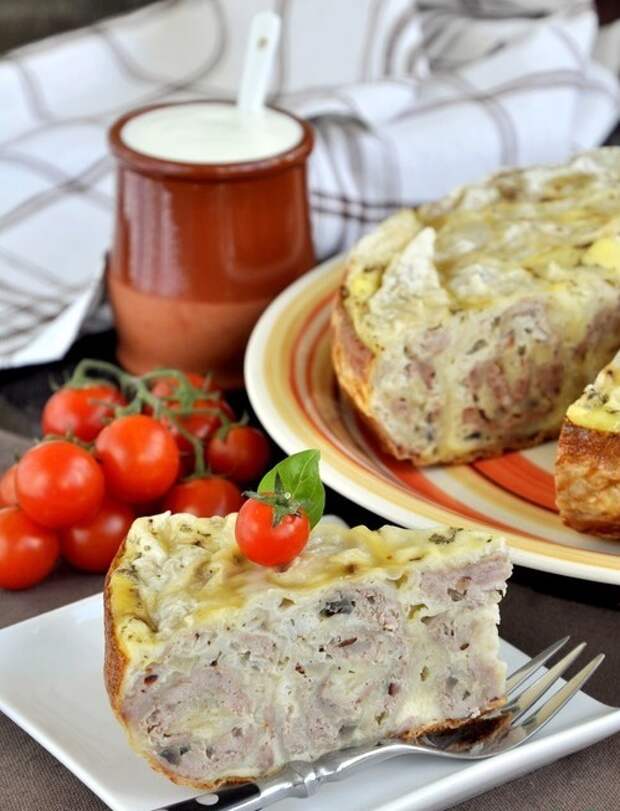 Пирог С Мясом В Мультиварке Фото