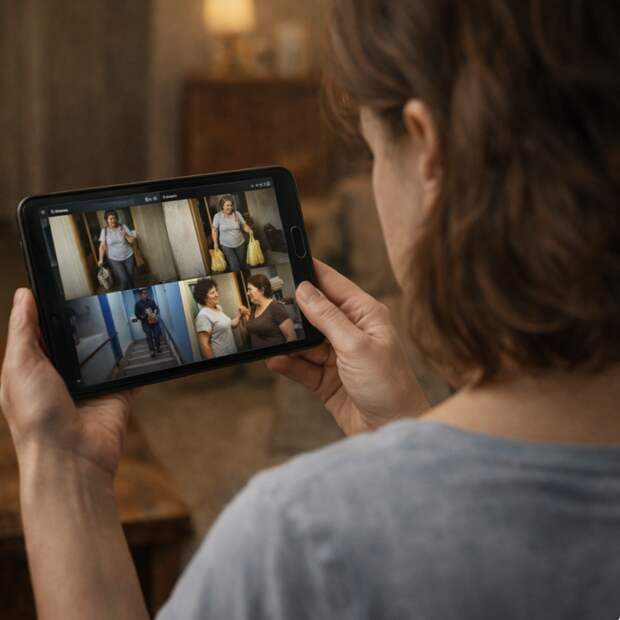 Свекровь забыла о том, что сама просила поставить видеонаблюдение на дверь и сама себя выдала