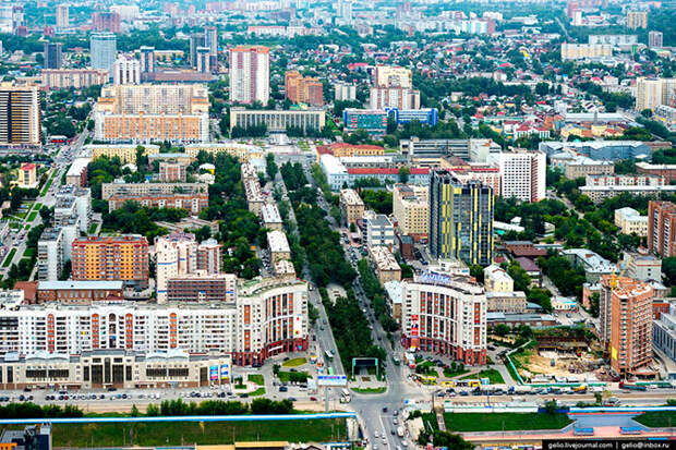 Новосибирск с вертолета