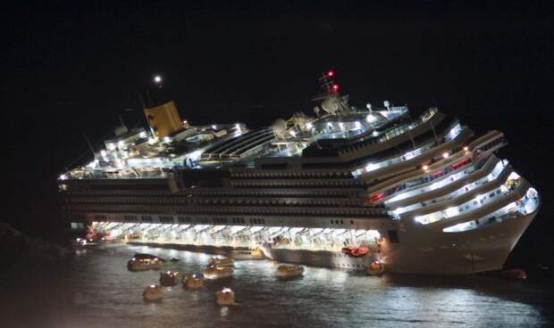 Costa Concordia после подъема