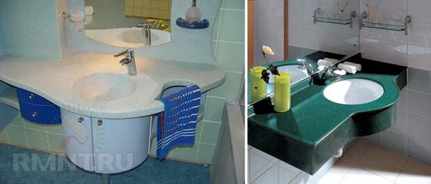 Столешницы для ванной комнаты. Советы по выбору и уходу