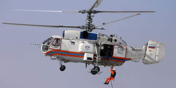 Вертолет МАЦ / Фото: Пресс-служба по Управления по СЗАО Департамента ГО и ЧСПБ г. Москвы