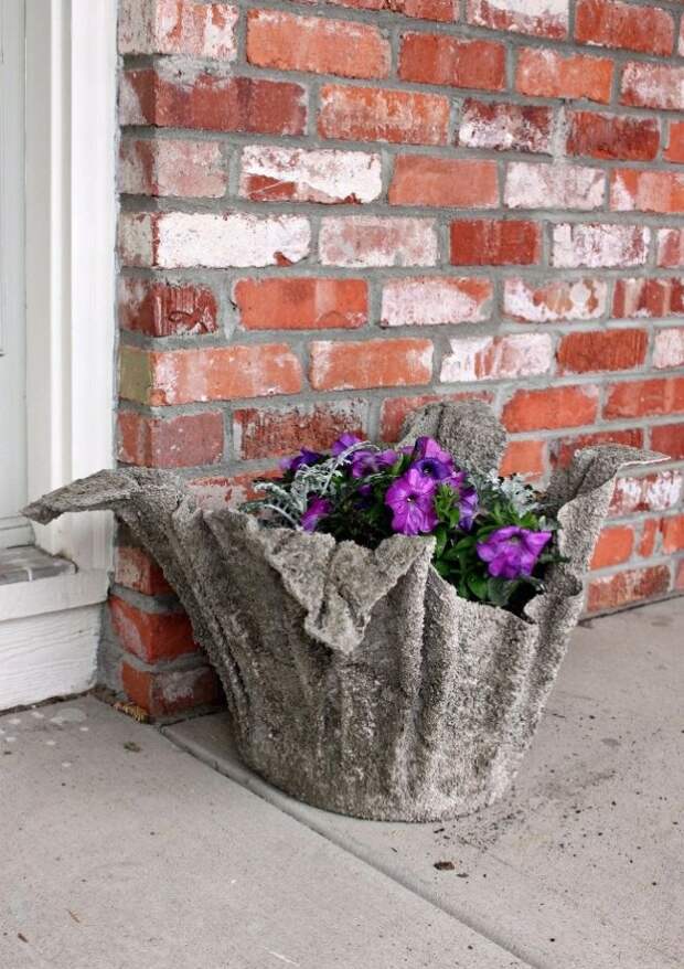 Вазоны из бетона (Diy)