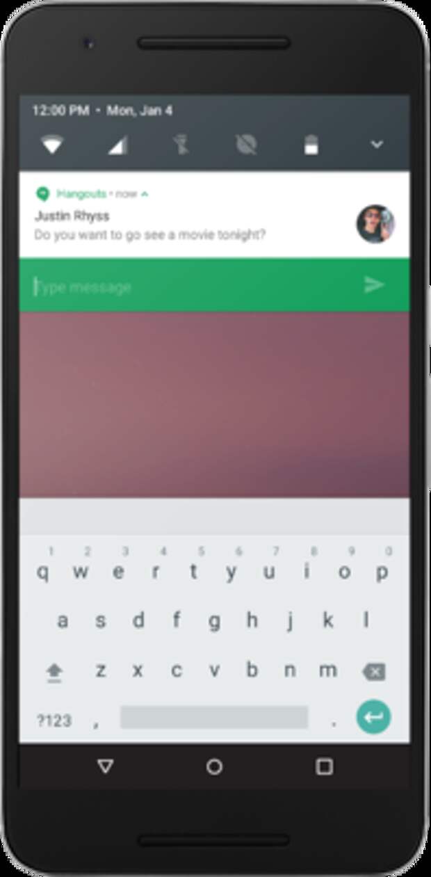 новые уведомления в Android N