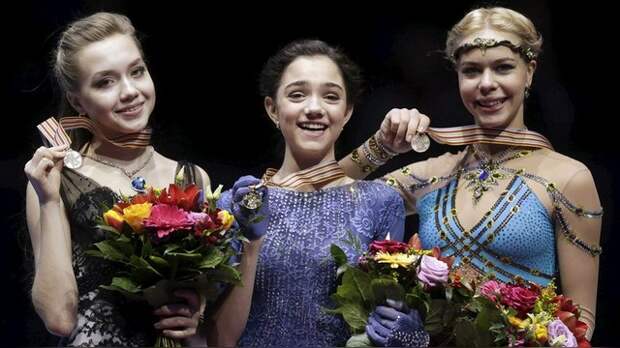 Российские фигуристки заняли весь пьедестал на чемпионате Европы 