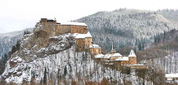 Замки Словакии: Оравский град