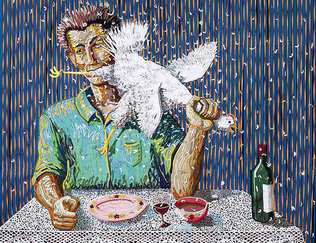 Федерико Урибе и его картины из шнурков