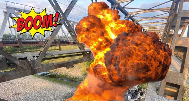 Армия России поразила ж/д мост в Днепропетровской области (ВИДЕО)