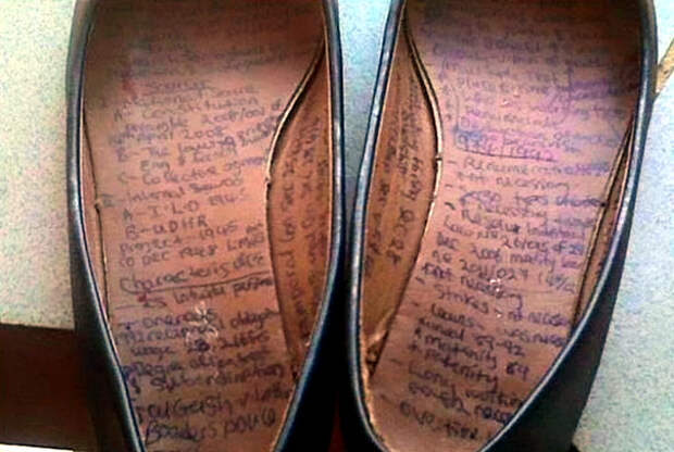 Заметки на стельках.