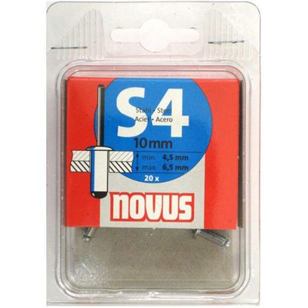 Заклепки потайные S4х12мм 20 шт.