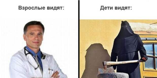 Мир глазами детей и взрослых взрослые, дети