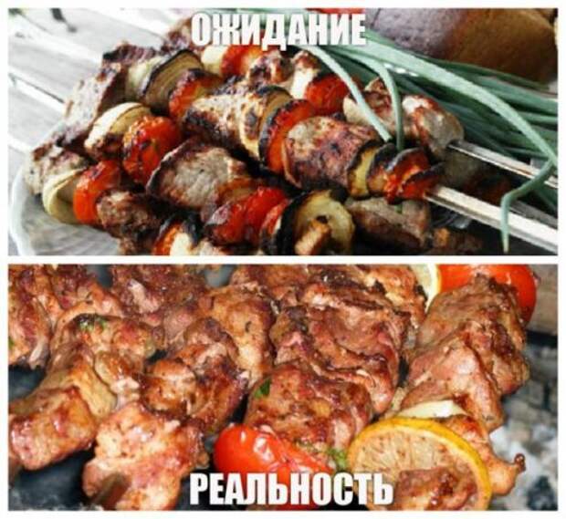 Поездка на шашлыки: ожидания vs. реальность (12 фото) Поездка на шашлыки: ожидания vs. реальность (12 фото)