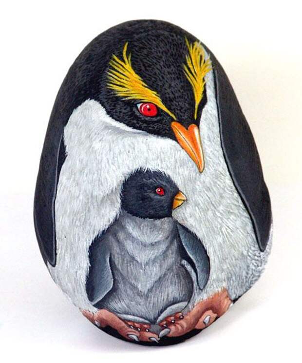 Рисунки на камнях от Ernestina Gallina