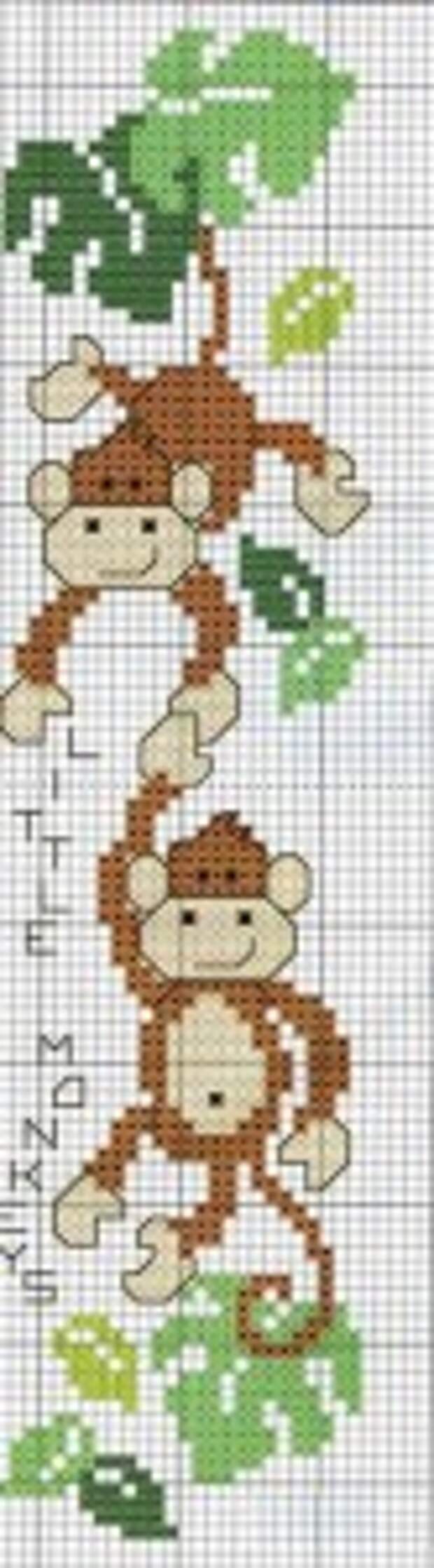 вышивка обезьянки