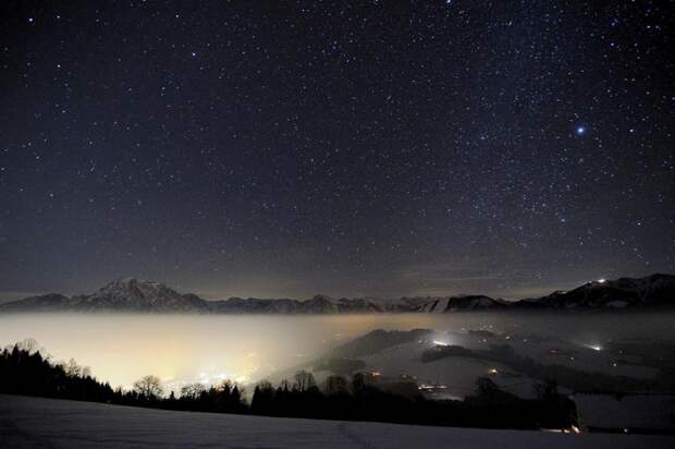 Thomas Kurat «Ночные Альпы». звёзды, небо, пейзажи, фото