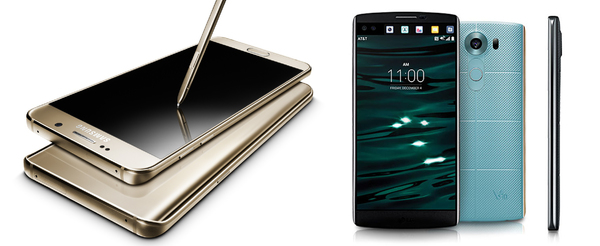 Samsung Galaxy Note 5 и LG V10