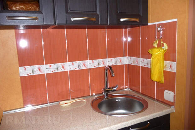 Кухонный фартук из плитки