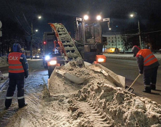 За выходные с улиц Тулы вывезли 4,5 тысячи кубометров снега