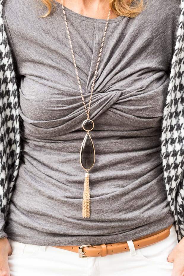 Jacket-Society-Our New Charcoal And Ivory Houndstooth Wrap-2074