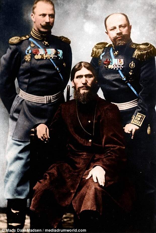 Цветные фотографии Григория Распутина 