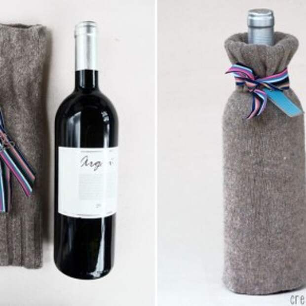 как упаковать вино в подарок