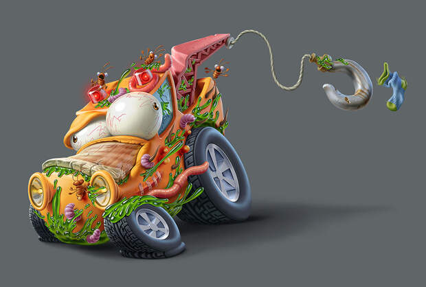 Мусор на колесах от художника Оскара Рамоса 8