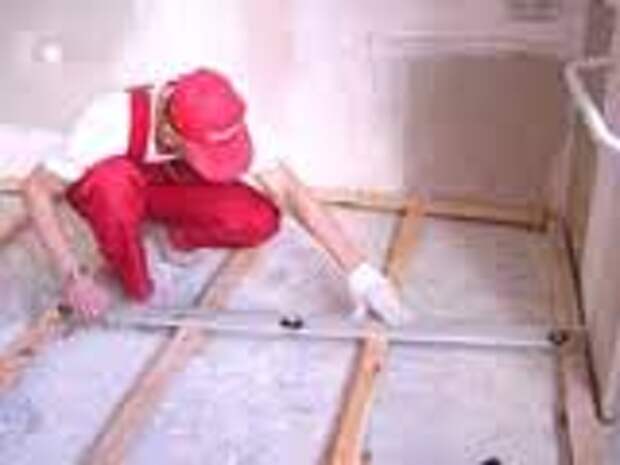 Маяки для заливки стяжки. Приспособления для выравнивания пола по лагам. Направляющие для пола деревянные. Лазер для укладки плитки на пол. Как выровнять уровень пола.