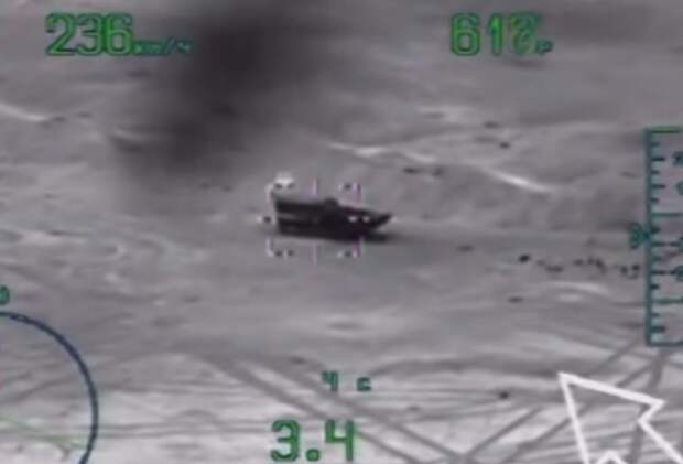 «Ночной охотник» Ми-28 ВКС РФ уничтожил технику и боевиков ИГИЛ в Пальмире — уникальные кадры (ВИДЕО)