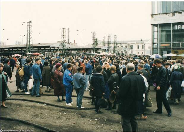 Прогулка по Москве 1994 года 90-е, история, москва, столица, улица