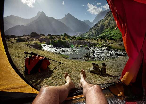 утренние виды из палатки фанские горы таджикистан фотограф олег григорьев (9)