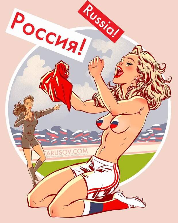 Пинап-календарь с горячими футболистками