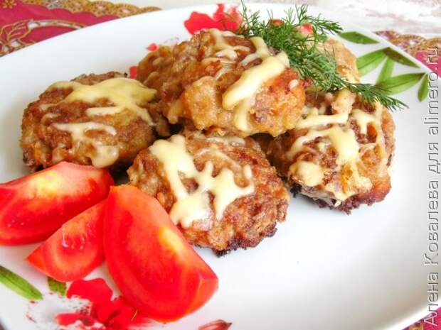 Мясные шарики с сыром Мясные шарики с сыром
