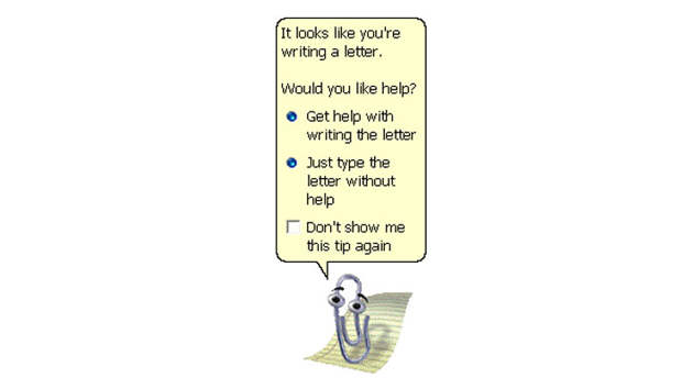 Office Assistant Clippy, Microsoft, 1990s