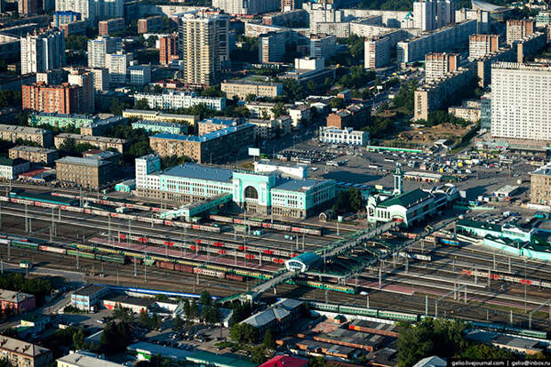Новосибирск с вертолета