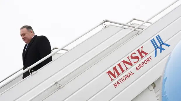 Помпео прибыл с визитом в Минск