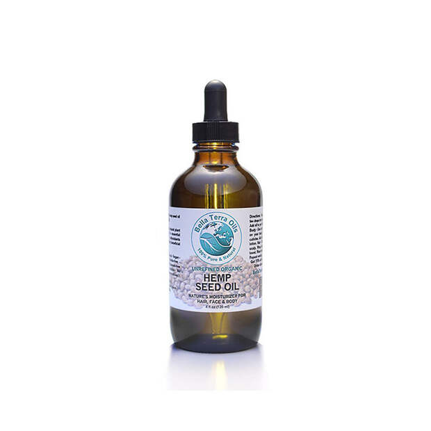 Pure Cold-pressed Unrefined Organic Hemp Seed Oil, Bella Terra Oils