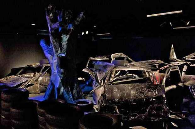 Музей авто истории в турине, италия. (трафик)