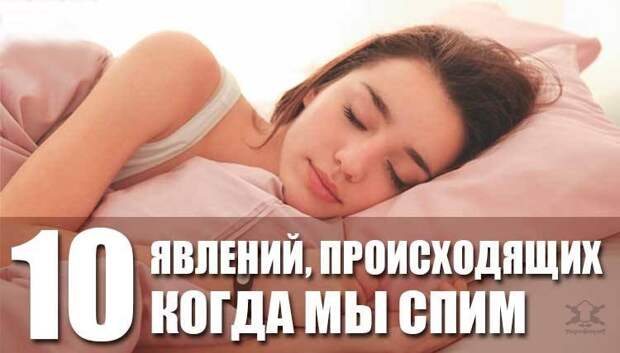 Интересныя явления, которые происходят с нами во время сна