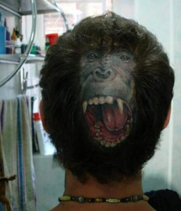 Back Of The Head Tattoo