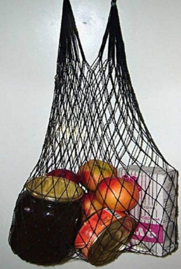 Сетчатая сумка, с которой ходили за продуктами.