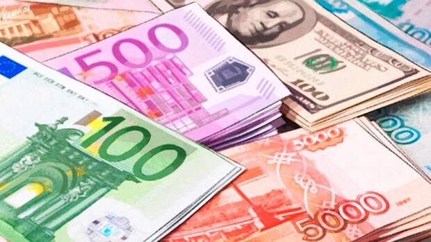 Биржевой курс евро опустился ниже 85 рублей впервые с июля 2020 года