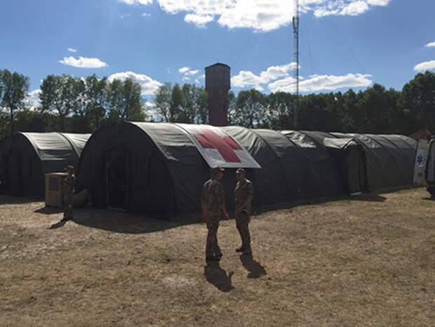 На Луганщине ВСУ оборудовали полевой военный госпиталь