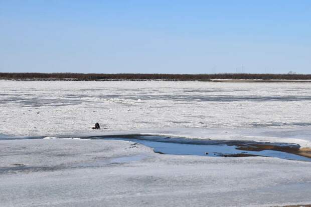 В Хабаровске спасатели сняли девочку-подростка с дрейфующей по Амуру льдины