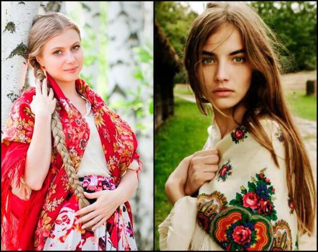 Русские красавицы и русские шали Русские красавицы и русские шали