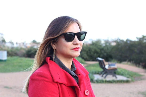 Rossana Vanoni Pop of Color coat
