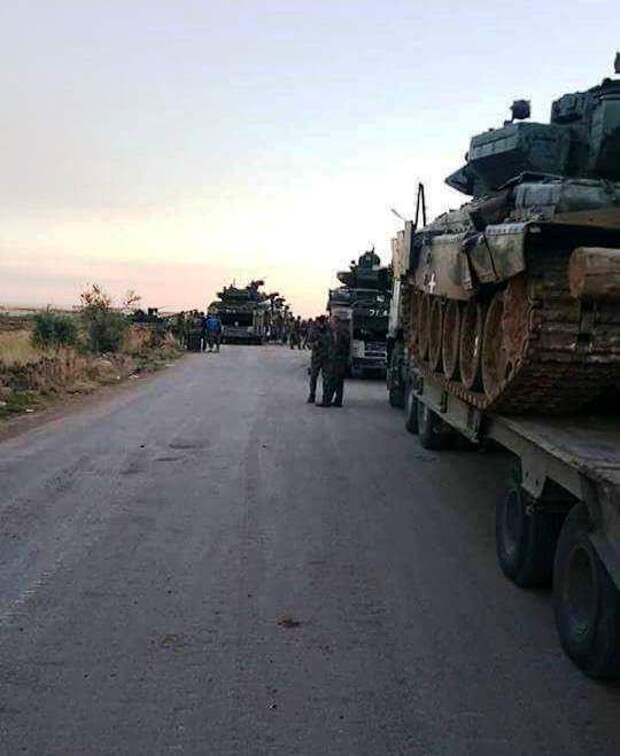 Танки Т-90А в Сирии