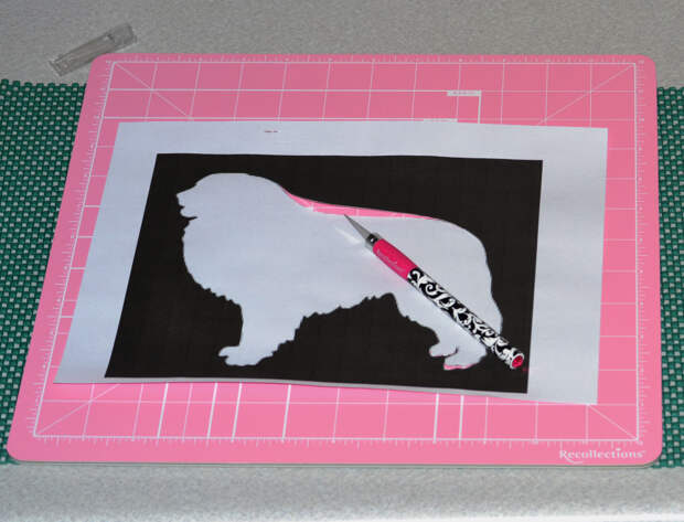DIY Dog Silhouette Decoration Great Pyrenees