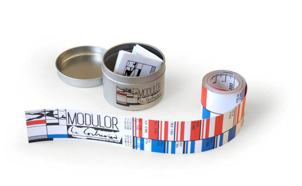 A reproduction of Le Corbusier's Modulor Rule.