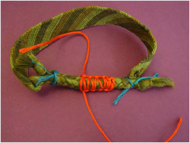 Схема плетения ниток мулине 1, фото