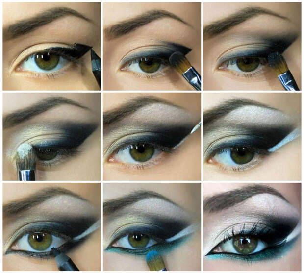 арабский макияж для зеленых глаз